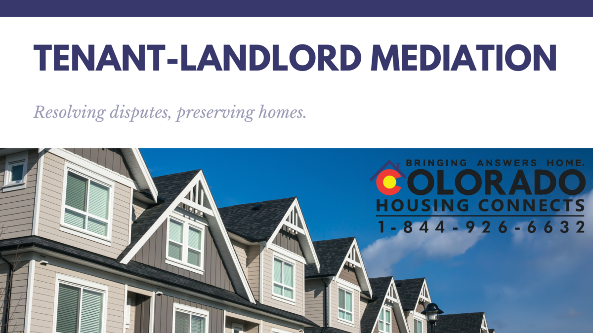 TenantLandlord Mediation Colorado Housing Connects